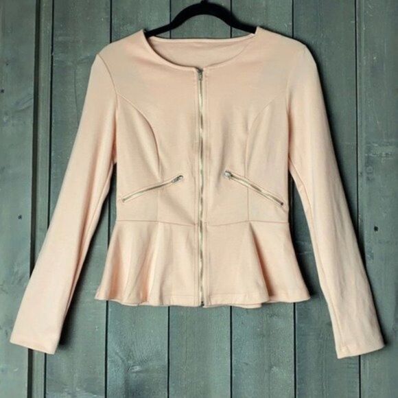 San Julian Tops - Long Sleeves Zip-up Top Sz M